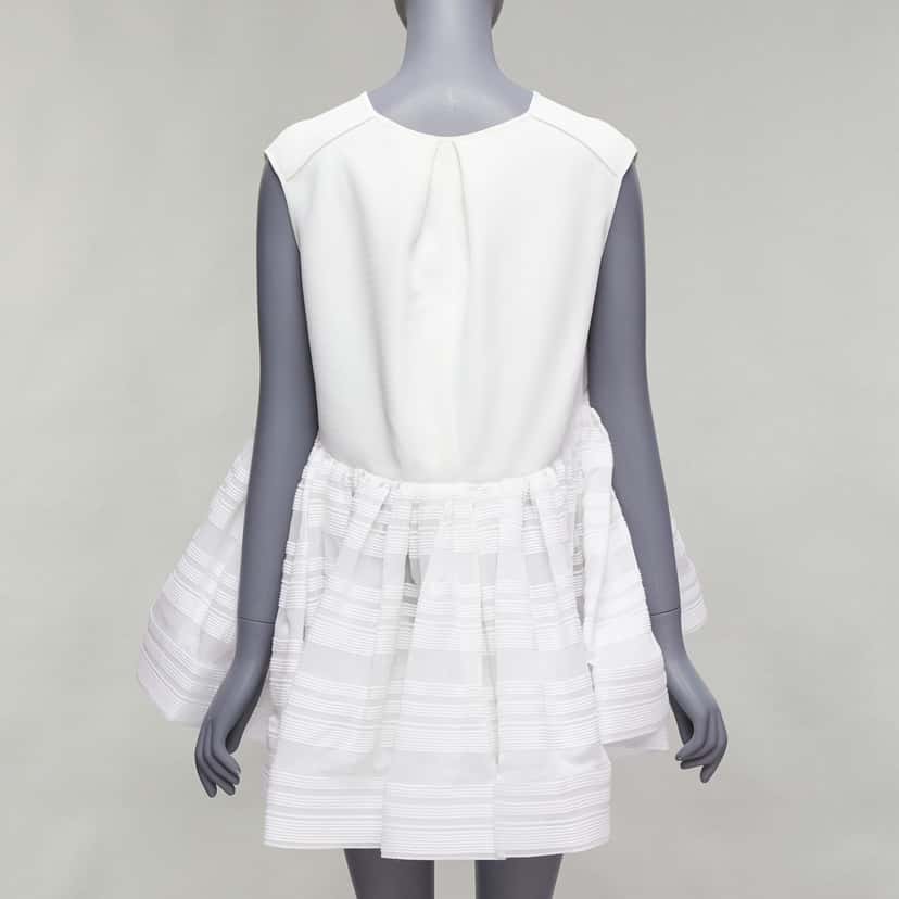 Maticevski Escapism White Polyester Never worn, with tag - Model View