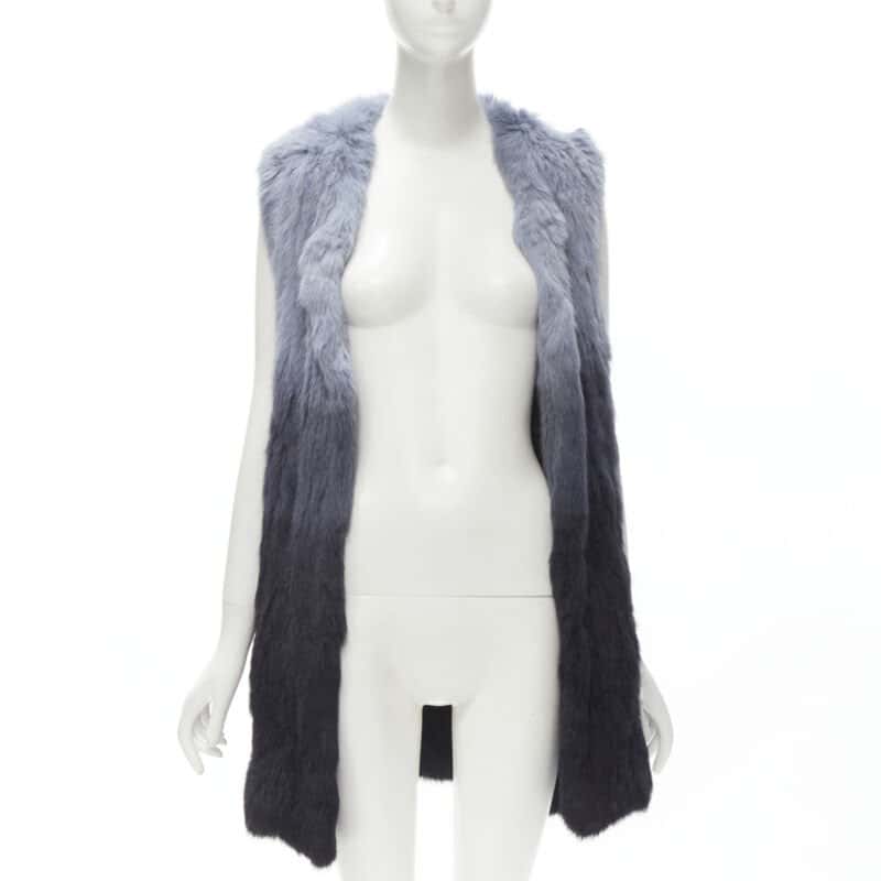 Theory Blue Fur Gradient Vest Blue Fur Never worn - Inside View