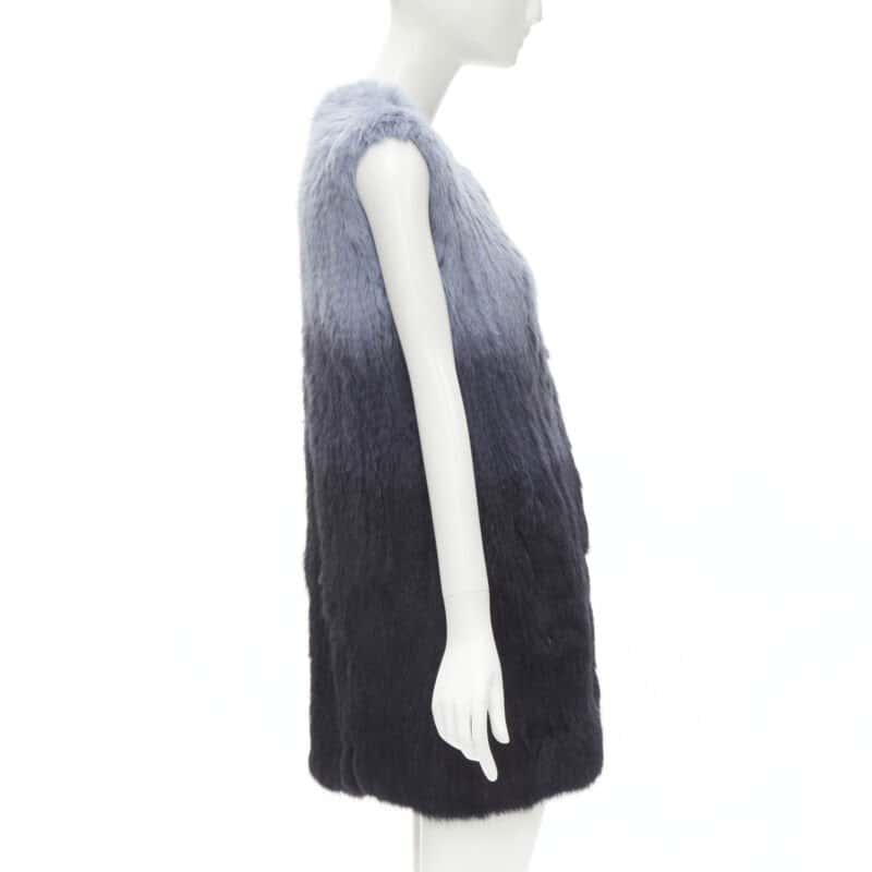 Theory Blue Fur Gradient Vest Blue Fur Never worn - Box View
