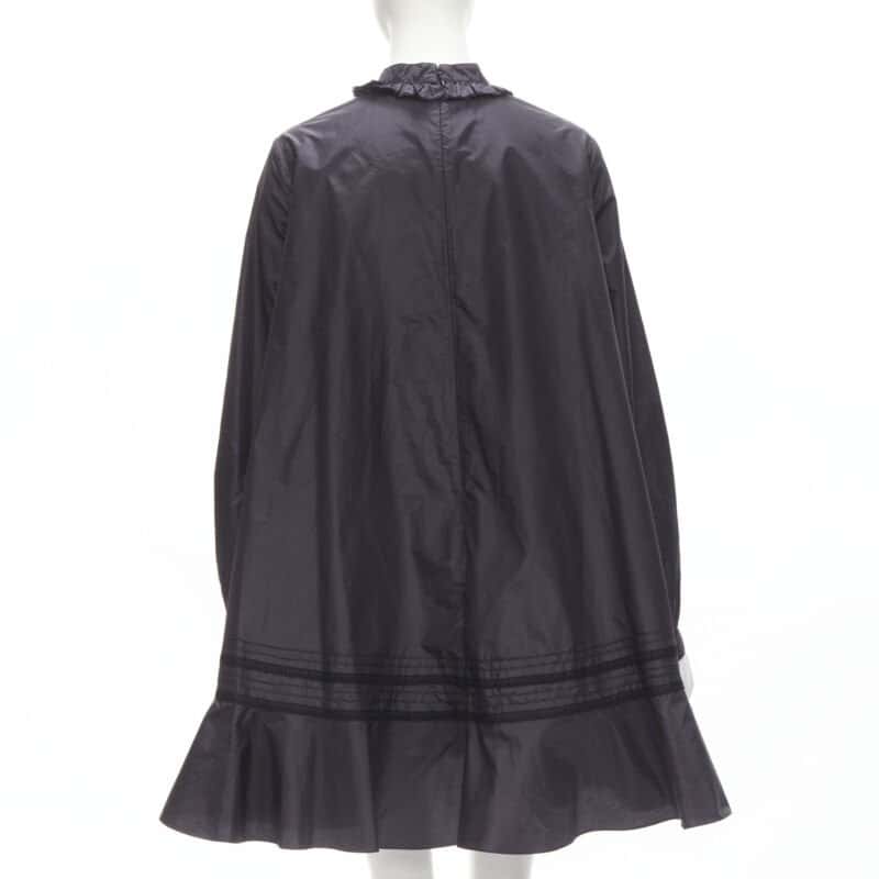 Christian Dior Lace Trim Dress Black Silk Never worn - Box View