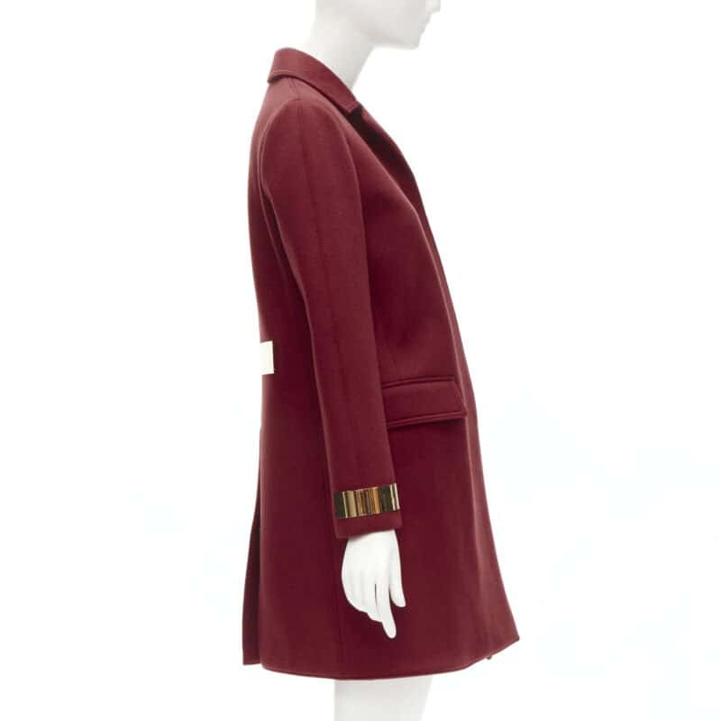 Burberry Red Cashmere Bar Coat Red Cashmere Very good condition - Box View