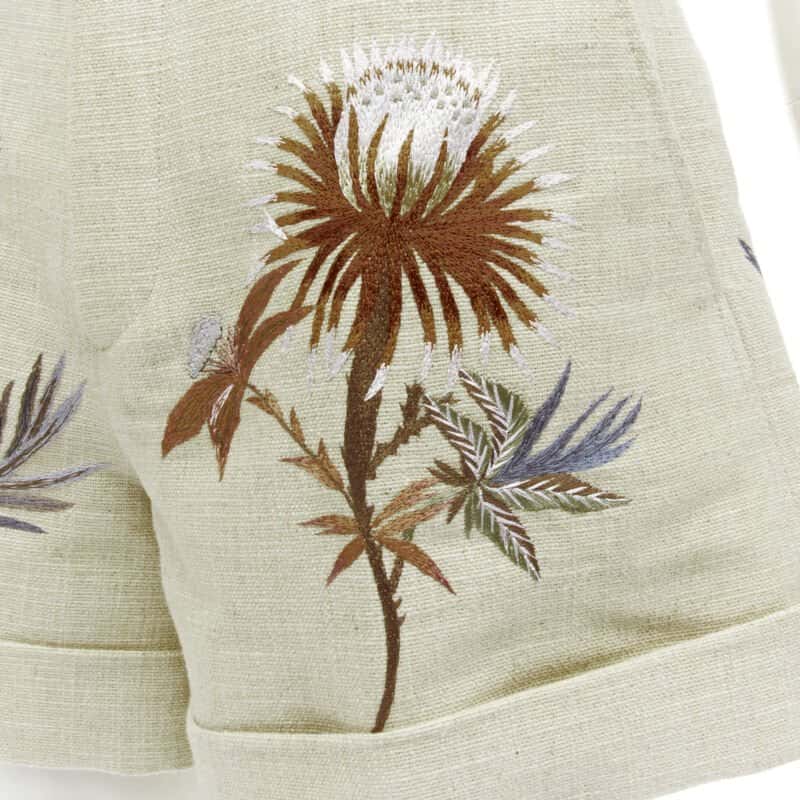 Christian Dior Dandelion Cuffed Shorts Beige Cotton Never worn - Back View