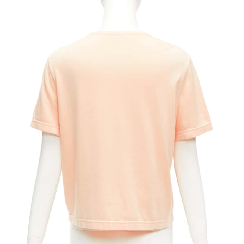 Chanel Macrame Cropped Tee Orange Cotton Very good condition - Box View