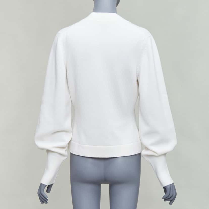 Chanel Crystal Buttons Cardigan Beige Cashmere Never worn - Box View