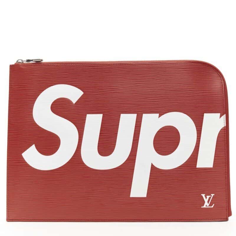 Louis Vuitton Classic Box Bag Red Leather Never worn - Front View
