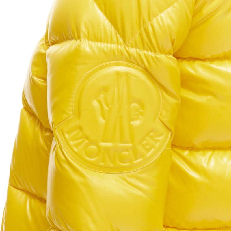 Moncler Yellow Goose Down Puffer Yellow Never worn - Back View
