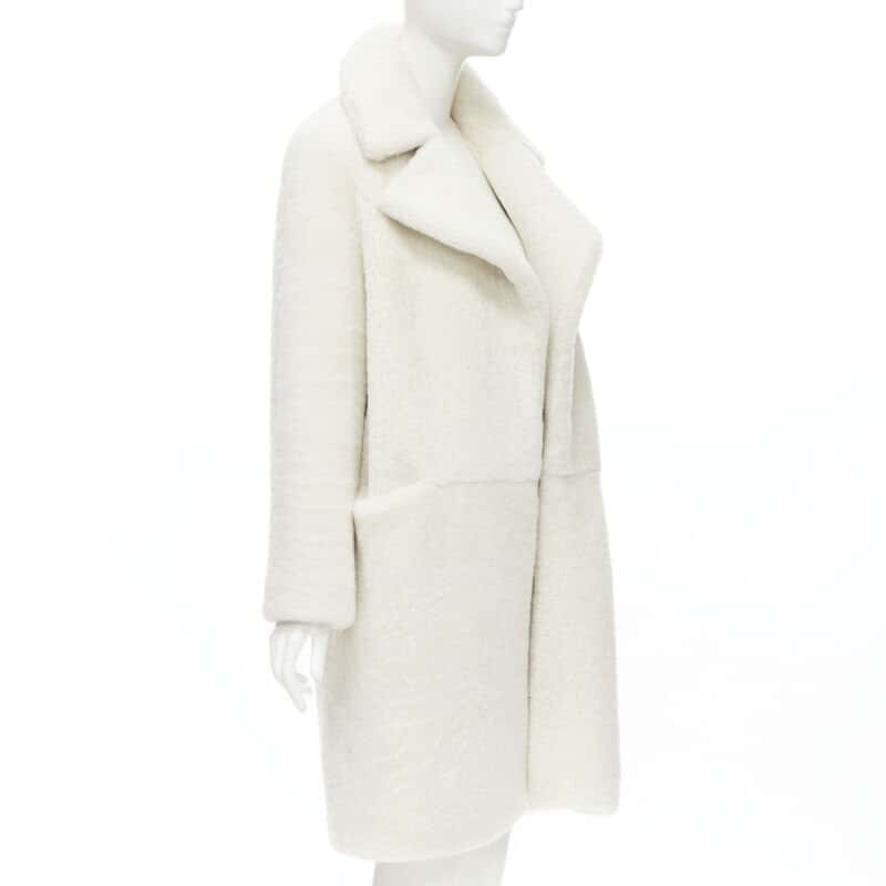 Martin Grant Oversized Teddy Coat White Leather Never worn - Inside View