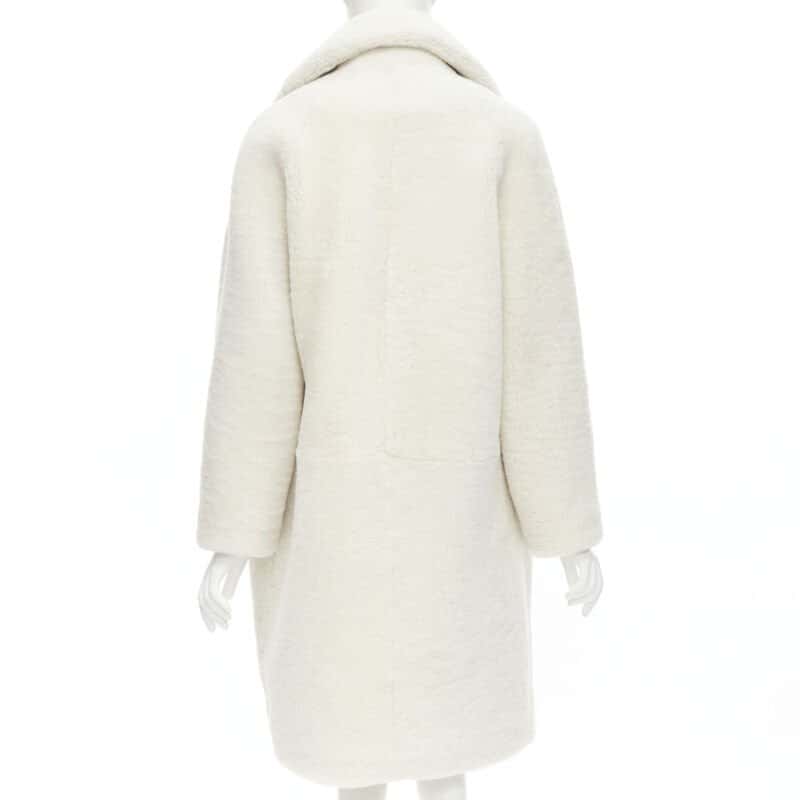 Martin Grant Oversized Teddy Coat White Leather Never worn - Box View