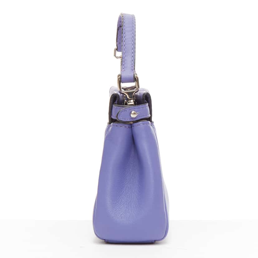 Fendi Peekaboo Micro Purple Leather Good condition - Model View