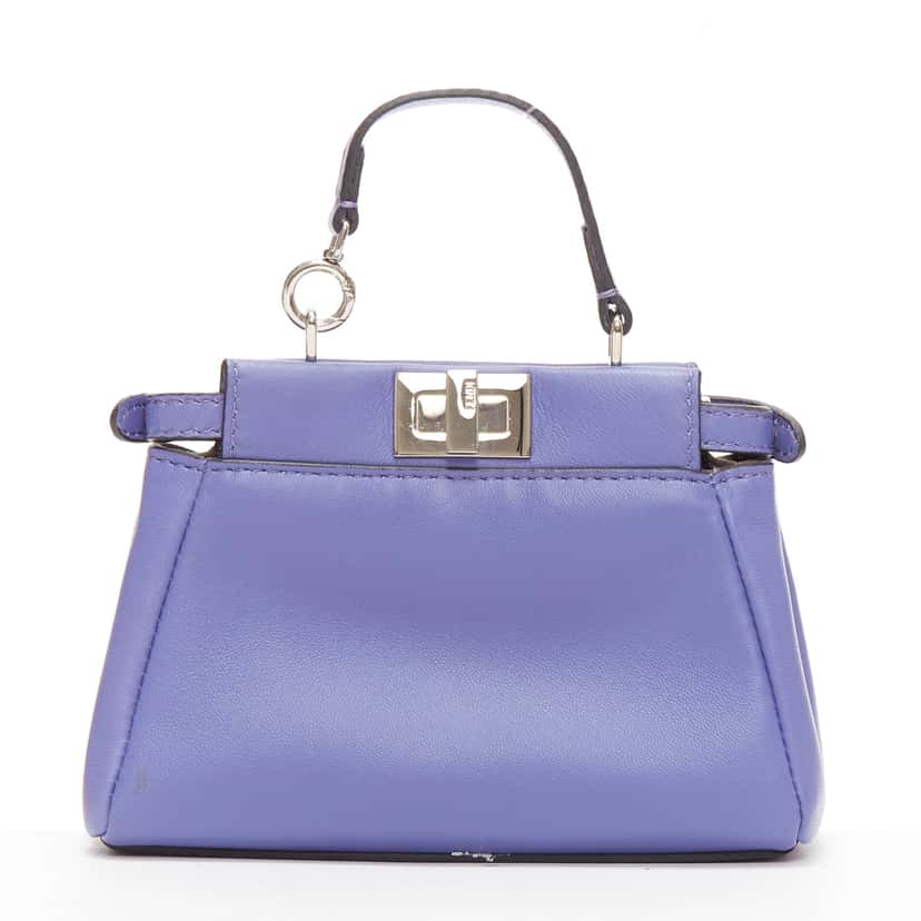 Fendi Peekaboo Micro Purple Leather Good condition - Box View