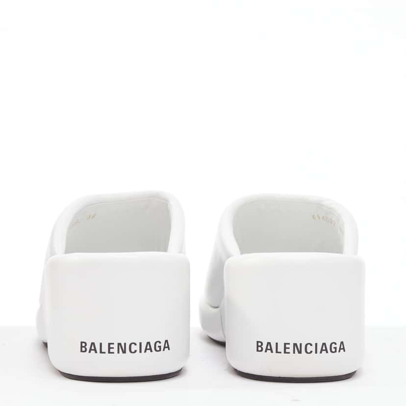 Balenciaga Rise White Leather Good condition - Back View