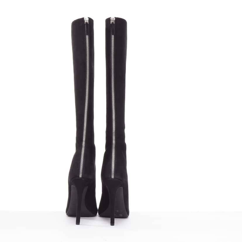 Giambattista Valli Criss Cross Boots Black Leather Very good condition - Box View
