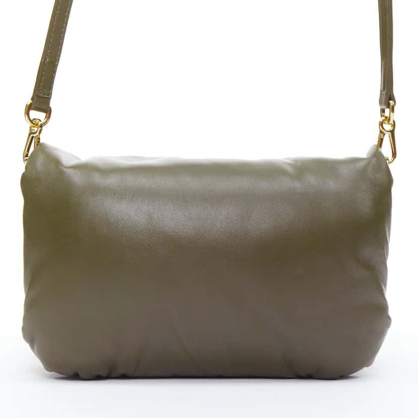 Loewe Mini Puffer Goya Khaki Leather Very good condition - Box View