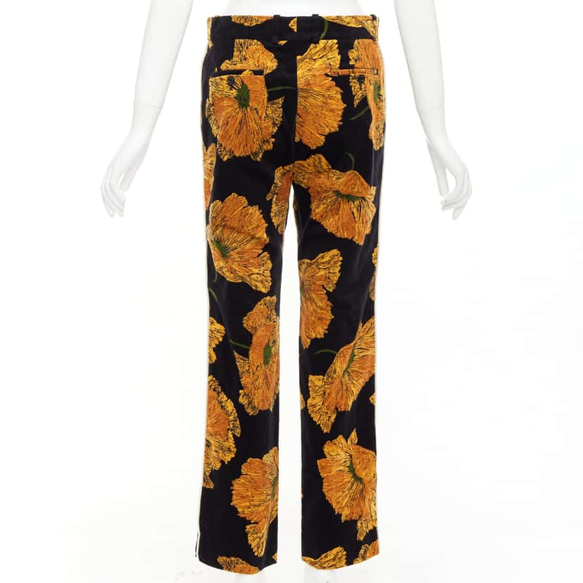 Gucci Floral Velvet Pants Black Velvet Very good condition - Box View