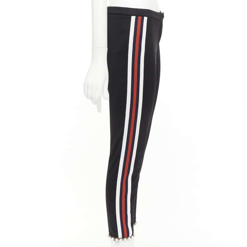 Gucci Trimmed Jogger Pants Black Polyester Never worn - Model View
