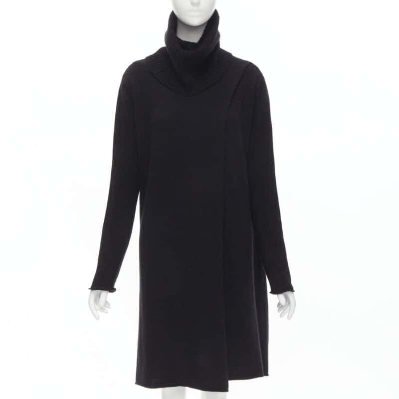 The Row Split Front Tunic Black Cashmere Never worn, with tag - Front View