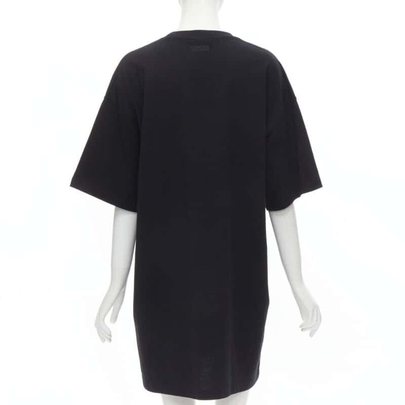 Vetements Logo T-shirt Dress Black Cotton Never worn - Box View