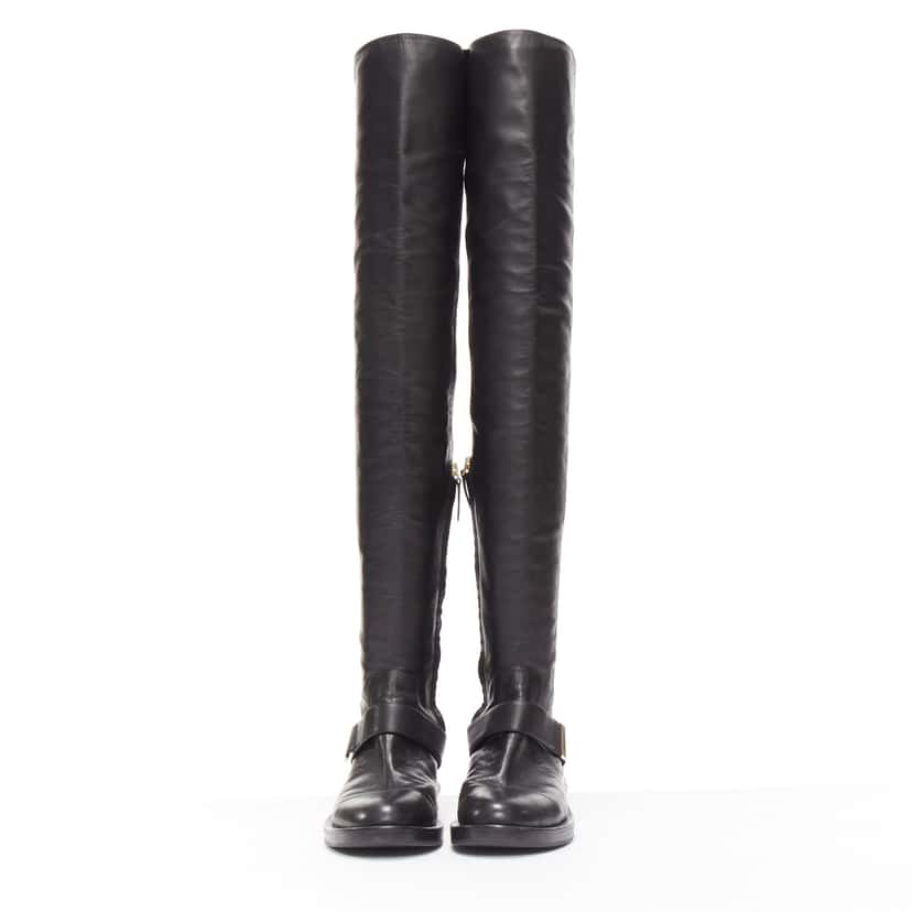 Nicholas Kirkwood Metallic Wingtip Boots Black Leather Very good condition - Model View