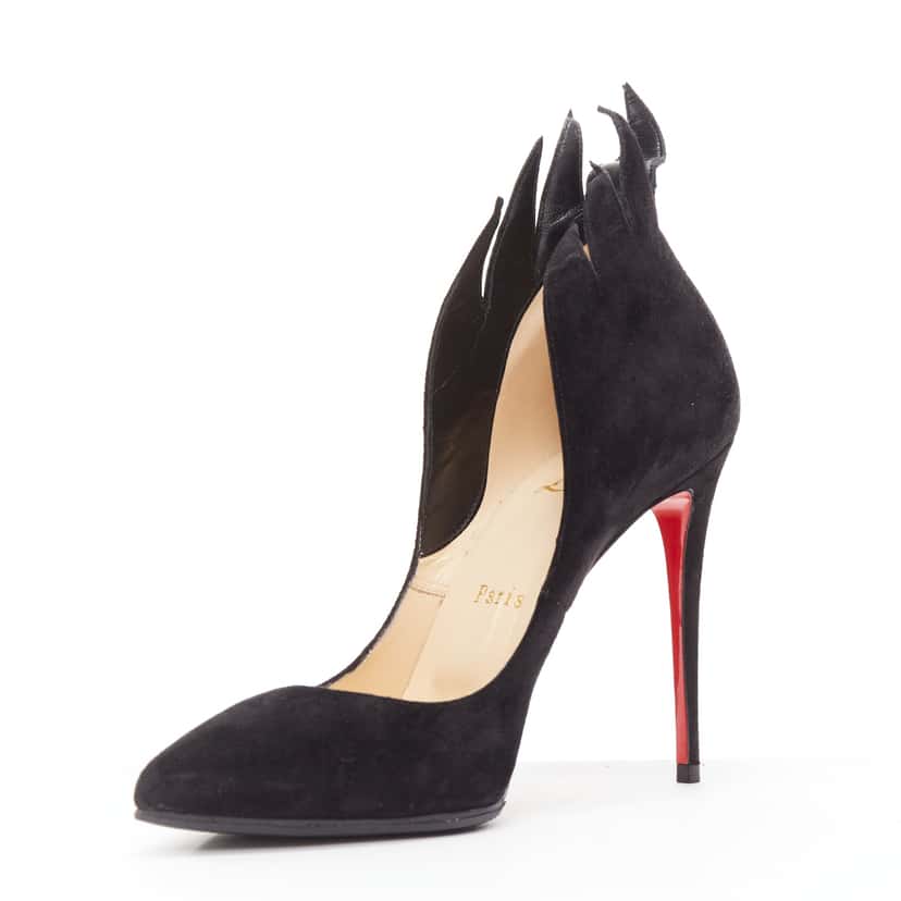 Christian Louboutin Victorina Flame Black Suede Very good condition - Model View