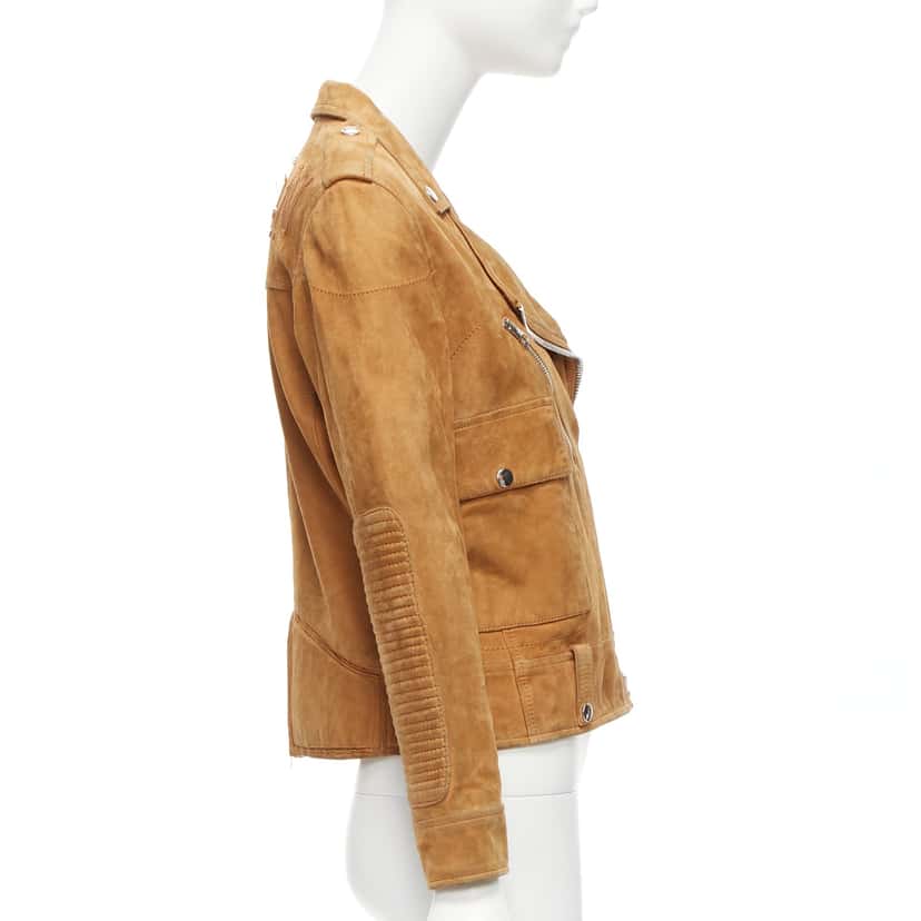 Golden Goose Distressed Suede Jacket Brown Leather Very good condition - Box View