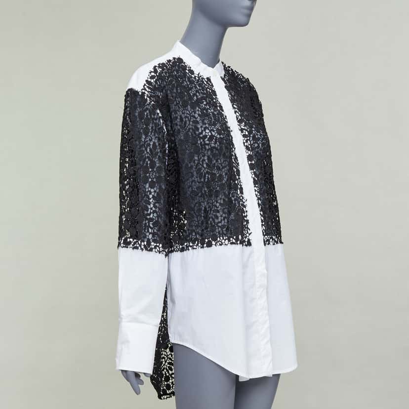 JW ANDERSON Lace Insert Shirt White Cotton Good condition - Inside View