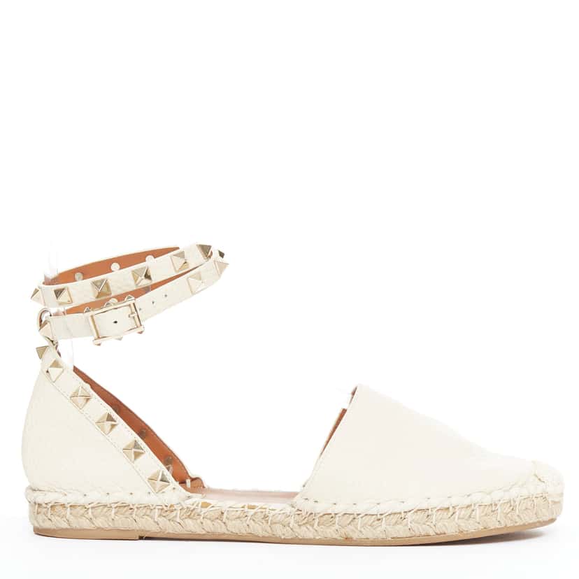 Valentino Rockstud Ecru Leather Very good condition - Front View