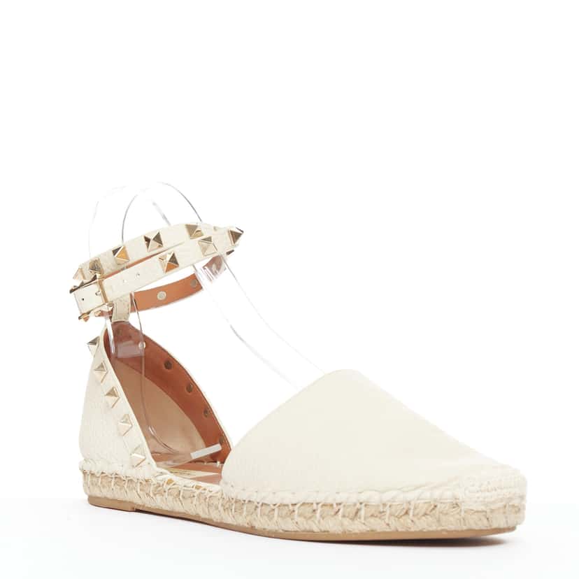 Valentino Rockstud Ecru Leather Very good condition - Back View