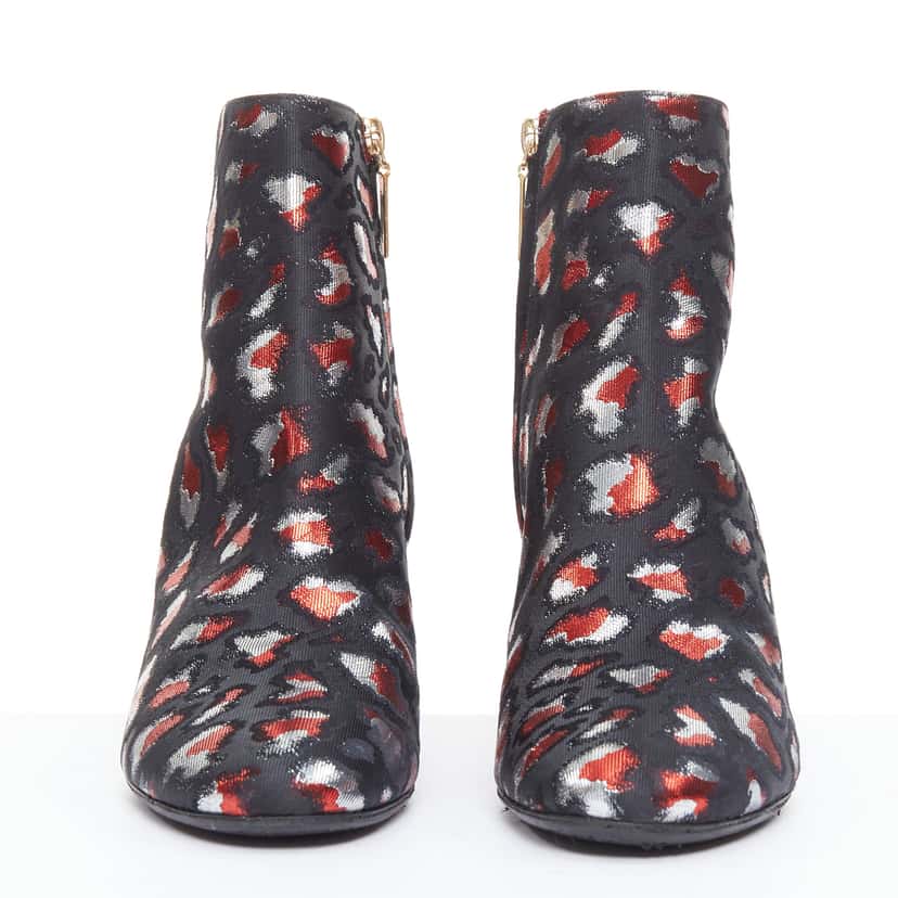 Saint Laurent Suede Sock Wooden Boots Black Very good condition - Inside View