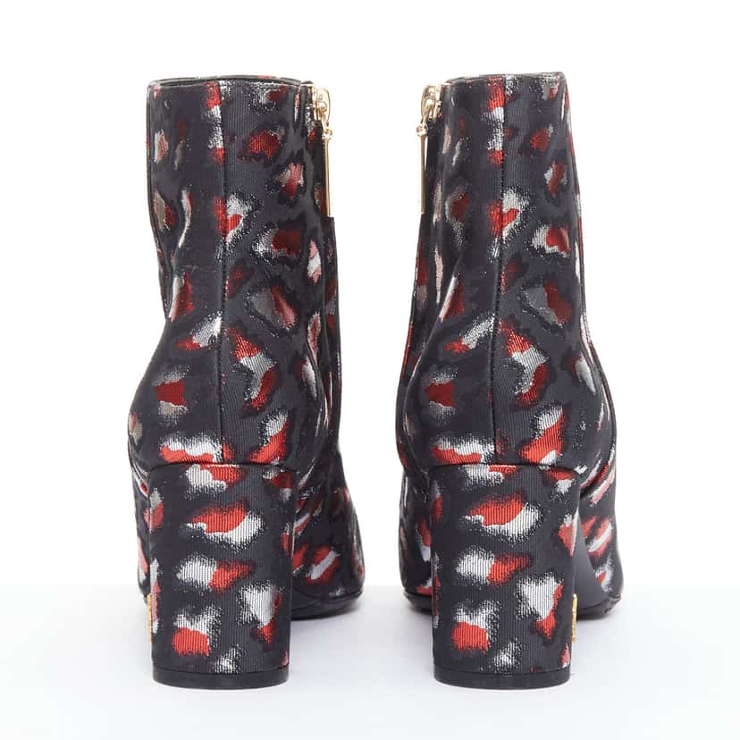 Saint Laurent Suede Sock Wooden Boots Black Very good condition - Box View