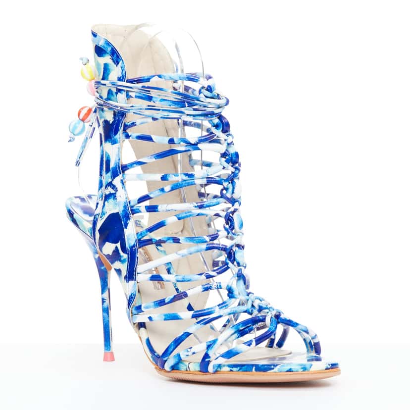 Sophia Webster Lacey Oceana Cage MultiColor Leather Very good condition - Back View