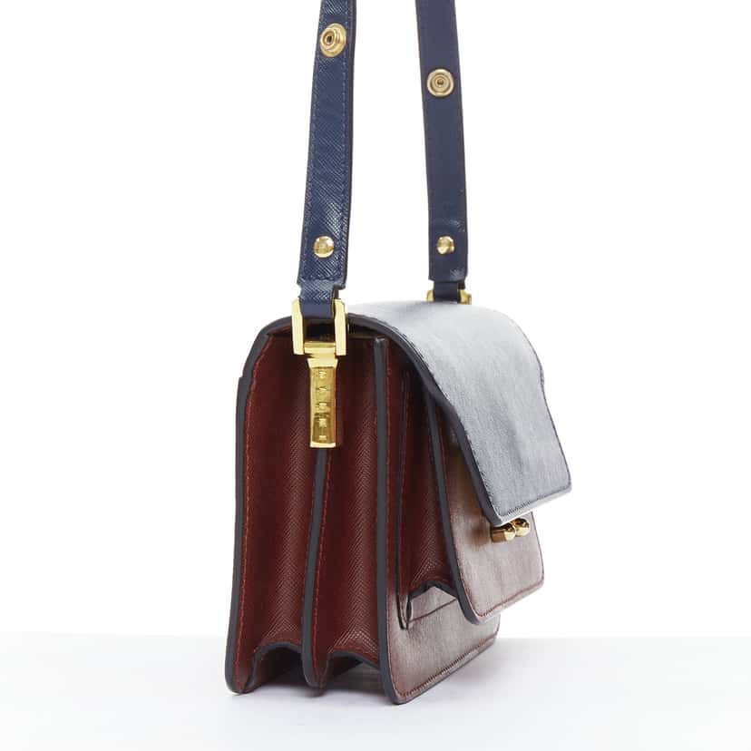 Marni Trunk Burgundy Leather Good condition - Model View