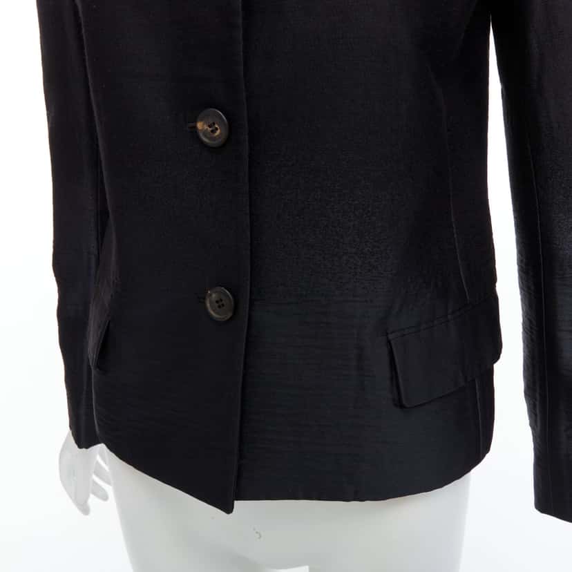 Prada Black Degrade Blazer Black Wool Never worn - Back View