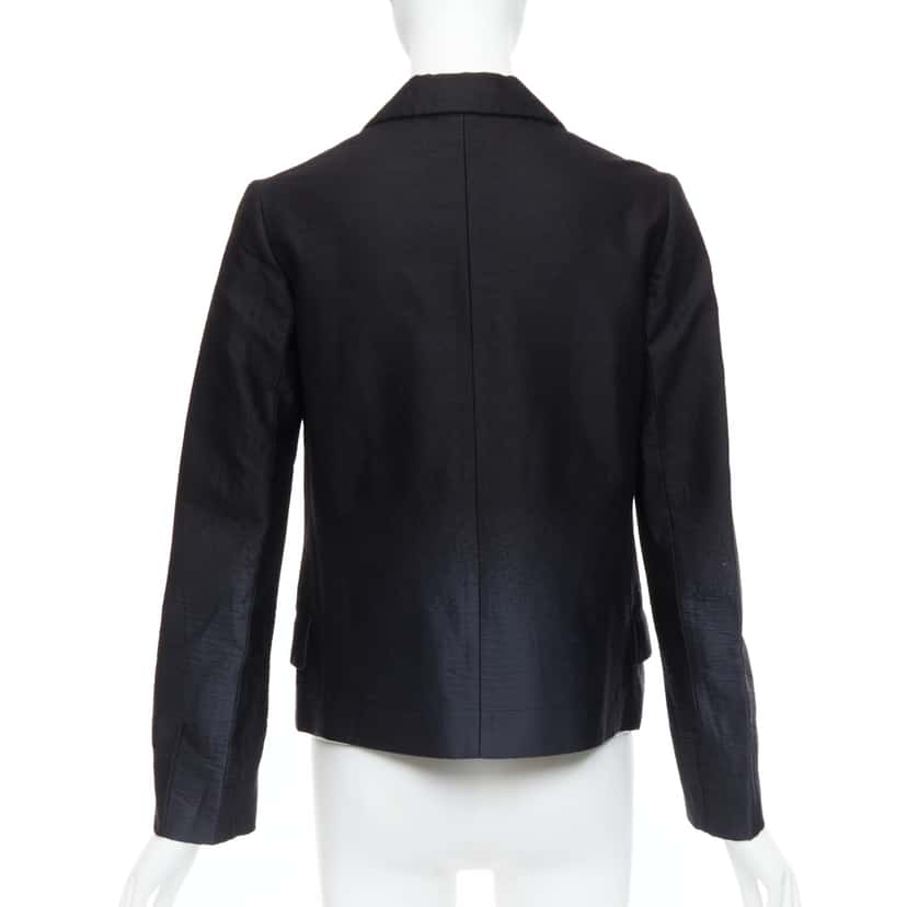 Prada Black Degrade Blazer Black Wool Never worn - Box View