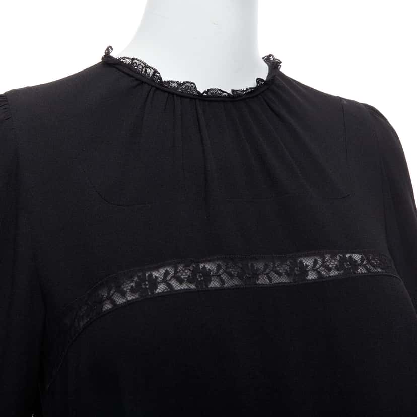 Prada Lace Fit Dress Black Good condition - Back View