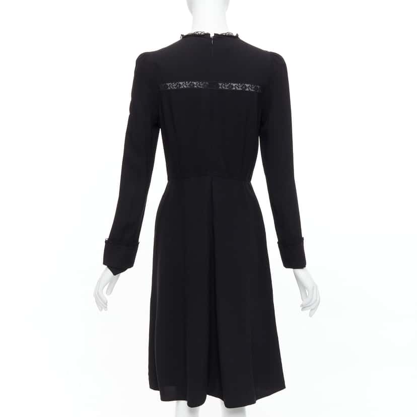 Prada Lace Fit Dress Black Good condition - Box View