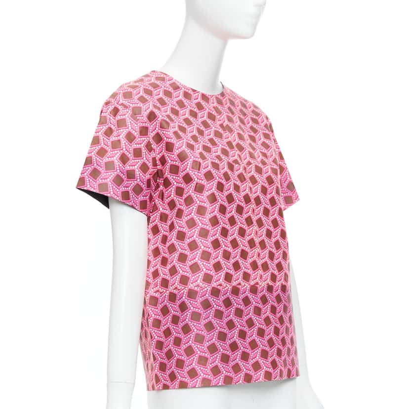 Louis Vuitton Lattice Leather Top Pink Leather Good condition - Inside View