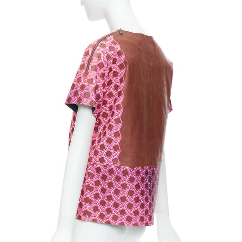 Louis Vuitton Lattice Leather Top Pink Leather Good condition - Box View