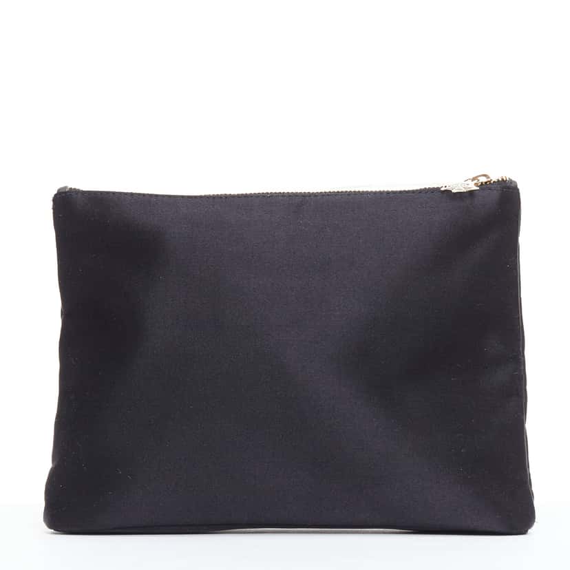 Charlotte Olympia Woven Zip Pouch Black Very good condition - Model View
