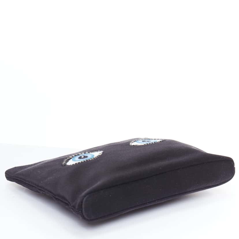 Charlotte Olympia Woven Zip Pouch Black Very good condition - Box View
