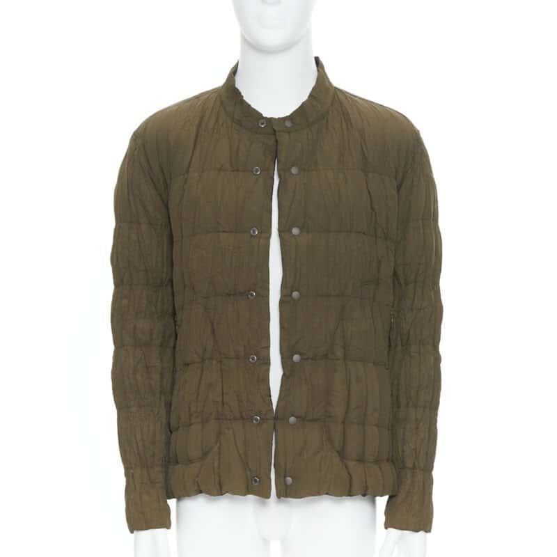 Issey Miyake Green Pleated Jacket Green Polyester Never worn - Inside View