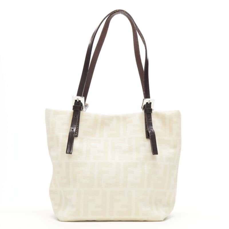 Fendi Latch Saddle Bag Beige Good condition - Box View