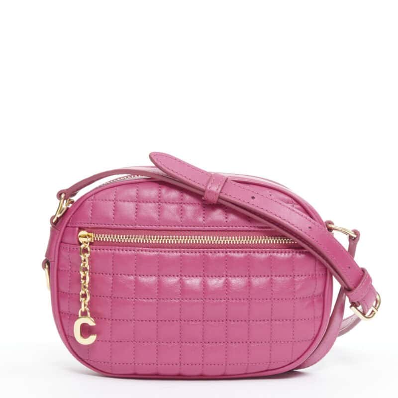 Celine Pink Charm Camera Bag Pink Leather Never worn, with tag - Front View