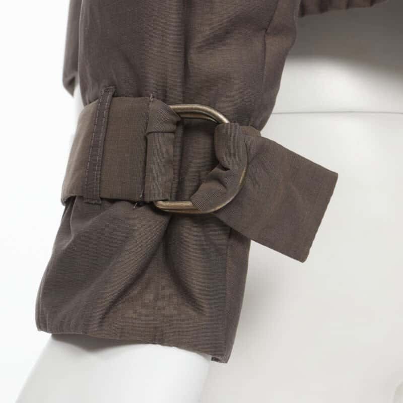 Brunello Cucinelli Brown Belted Jacket Brown Cotton Never worn - Back View