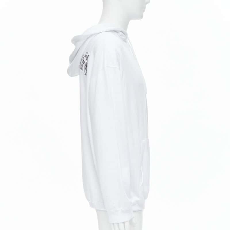 Balenciaga Tattoo Logo Hoodie White Cotton Very good condition - Model View