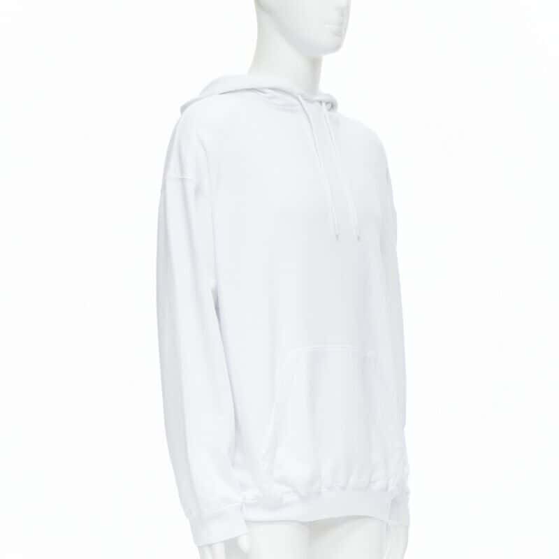 Balenciaga Tattoo hoodie White Cotton Never worn, with tag - Model View