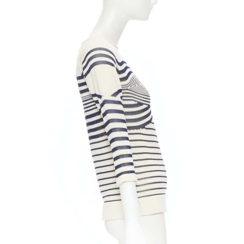 Jean Paul Gaultier Stripe Sailor Sweater MultiColor Cotton Never worn, with tag - Model View