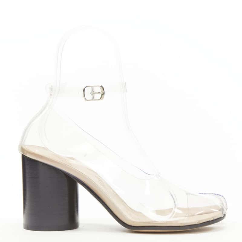 Maison Martin Margiela Tabi Cone Heels Black Plastic Never worn - Front View