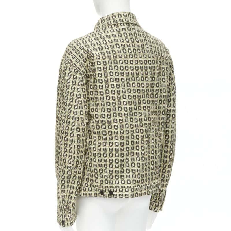 Fendi Brown Zucca Jacket Brown Cotton Never worn, with tag - Box View