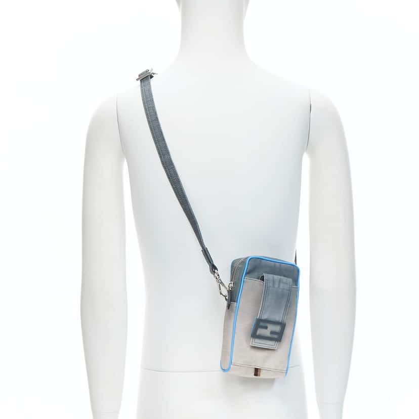 Fendi Double Pack Waist Bag Grey Never worn, with tag - Front View