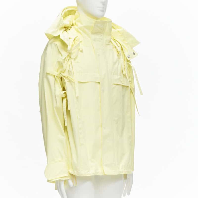 Louis Vuitton Yellow Tie Parka Yellow Cotton Never worn - Model View
